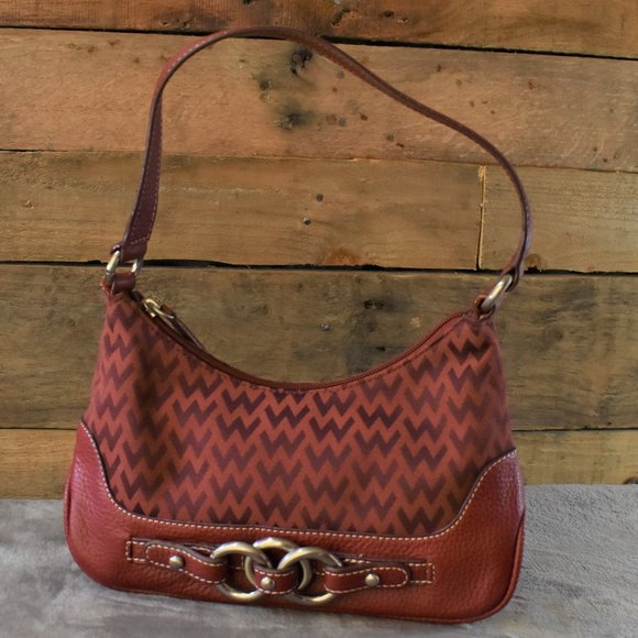 Vintage Red Wilsons Leather Handbag - Picture 3 of 16